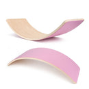 Child Wood Balance Board Kids Game Wobble Board Balance Workout Twist Board Fitness Training Plate Exercise Equipment Seesaw