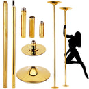 45mm Professional Golden Stripper Pole Dance Spin Pole Removable Home Fitness Exercise Training Pole D POLE Kit Freeshipping