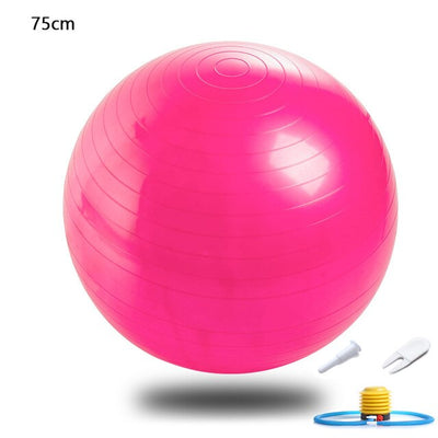 45cm 65cm 75cm Yoga Ball Fitness Balls Sports Pilates Birthing Fitball Exercise Training Workout Massage Ball gym ball With Pump