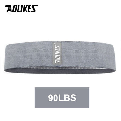AOLIKES 1PC Hip Band Yoga Resistance Band Wide Fitness Exercise Legs Band Loop For Circle Squats Training Anti Slip Rolling