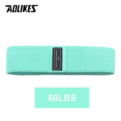 AOLIKES 1PC Hip Band Yoga Resistance Band Wide Fitness Exercise Legs Band Loop For Circle Squats Training Anti Slip Rolling