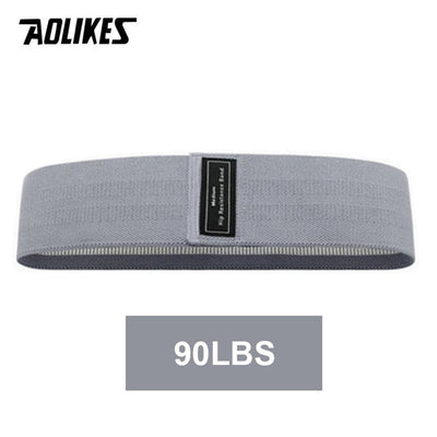AOLIKES 1PC Hip Band Yoga Resistance Band Wide Fitness Exercise Legs Band Loop For Circle Squats Training Anti Slip Rolling