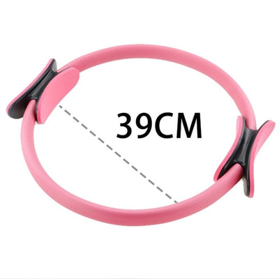 Yoga Circle Dual Grip Yoga Pilates Ring Body Building Training Circle Fitness Circle Gym Workout Pilates Lose Weight Equipment