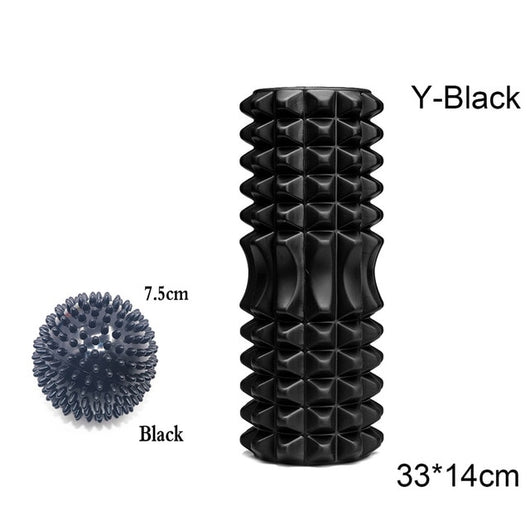 Yoga column foam Yoga Pilates Fitness Foam Roller sports Train Gym Massage Exercise relax foam rolls Massage Ball Spiky