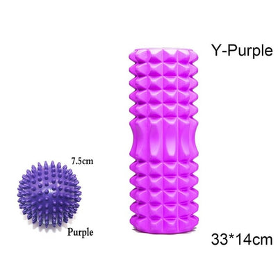 Yoga column foam Yoga Pilates Fitness Foam Roller sports Train Gym Massage Exercise relax foam rolls Massage Ball Spiky