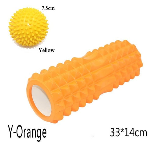 Yoga column foam Yoga Pilates Fitness Foam Roller sports Train Gym Massage Exercise relax foam rolls Massage Ball Spiky