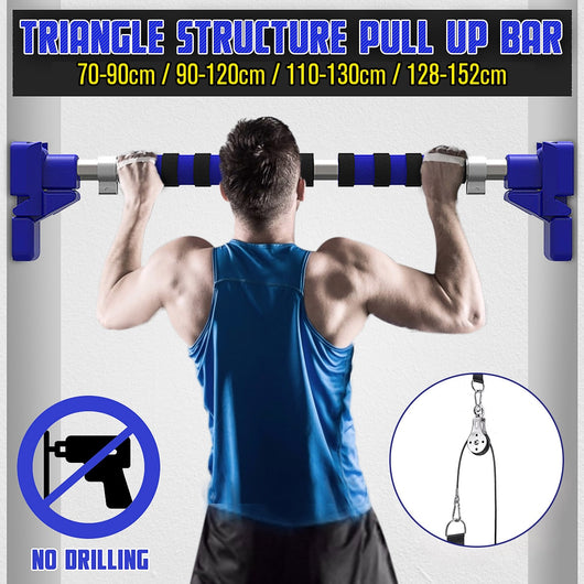 Door Horizontal Bars Steel 500kg Adjustable Home Gym Workout Chin push Up Pull Up Training Bar Sport Fitness Sit-ups Equipments