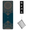 PIDO 1.5mm Natural Rubber Yoga Mat Print Fitness Mat Suede Gym Sports Pad 185x68cm Anti-skid Pilates Dance Training Blanket