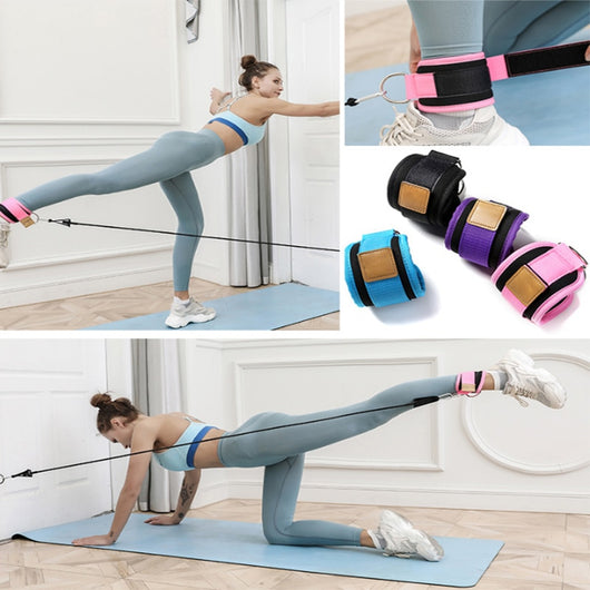 Door Resistance Bands Set Ankle Strap Pull Rope Butt Thigh Trainer Workout Pulley Strap Lifting Bodybuilding Fitness Exercise