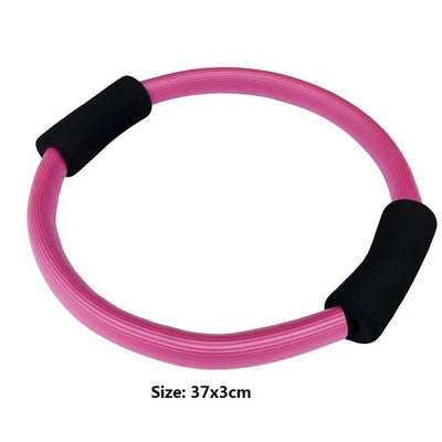 Yoga Circle Dual Grip Yoga Pilates Ring Body Building Training Circle Fitness Circle Gym Workout Pilates Lose Weight Equipment
