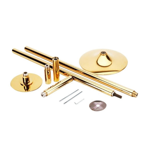 Professional Golden 360 Stripper Pole Dance Spin Pole Removable Home Fitness Exercise Training Pole 45mm X POLE Kit Freeshipping