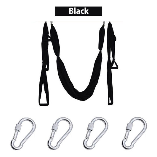 6 Handles Aerial Yoga Hammock Flying Swing Anti-gravity Yoga Pilates Inversion Exercises Device Home GYM Hanging Belt 20 Colors