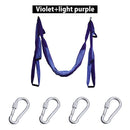 6 Handles Aerial Yoga Hammock Flying Swing Anti-gravity Yoga Pilates Inversion Exercises Device Home GYM Hanging Belt 20 Colors