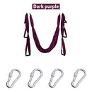 6 Handles Aerial Yoga Hammock Flying Swing Anti-gravity Yoga Pilates Inversion Exercises Device Home GYM Hanging Belt 20 Colors