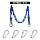 6 Handles Aerial Yoga Hammock Flying Swing Anti-gravity Yoga Pilates Inversion Exercises Device Home GYM Hanging Belt 20 Colors