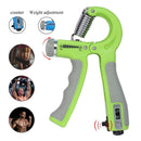 R-Shape Adjustable Hand Grip Sports Strength Countable Exercise Strengthener Gripper Spring Finger Pinch Carpal Expander