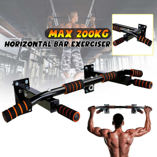 Door Wall Horizontal Bars Steel 200kg Home Gym Workout Chin push Up Pull Up Training Bar Sport Fitness Sit-ups Fitness Equipment