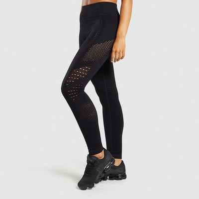 Women's Tracksuit Yoga Gym Sets Workout Clothes Fitness Running Sportwear Women Long Sleeve High Waist Mesh Leggings Shirt Suit