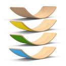 Child Wood Balance Board Kids Game Wobble Board Balance Workout Twist Board Fitness Training Plate Exercise Equipment Seesaw