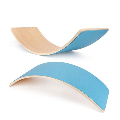 Child Wood Balance Board Kids Game Wobble Board Balance Workout Twist Board Fitness Training Plate Exercise Equipment Seesaw