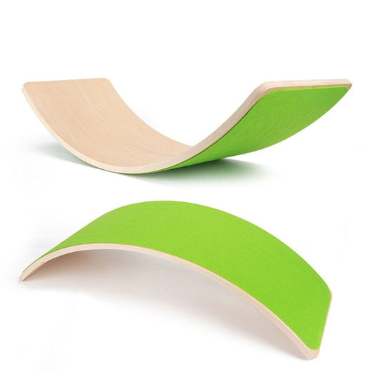 Child Wood Balance Board Kids Game Wobble Board Balance Workout Twist Board Fitness Training Plate Exercise Equipment Seesaw