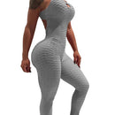 LOOZYKIT Women's Sports Set Backless Playsuit Fitness Tights Jumpsuits Costume Yoga Suit Gym Bodysuit Tracksuit Gym Sport Set
