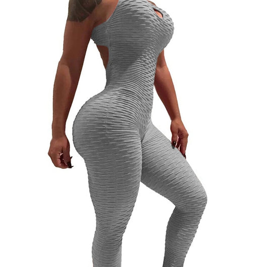 LOOZYKIT Women's Sports Set Backless Playsuit Fitness Tights Jumpsuits Costume Yoga Suit Gym Bodysuit Tracksuit Gym Sport Set
