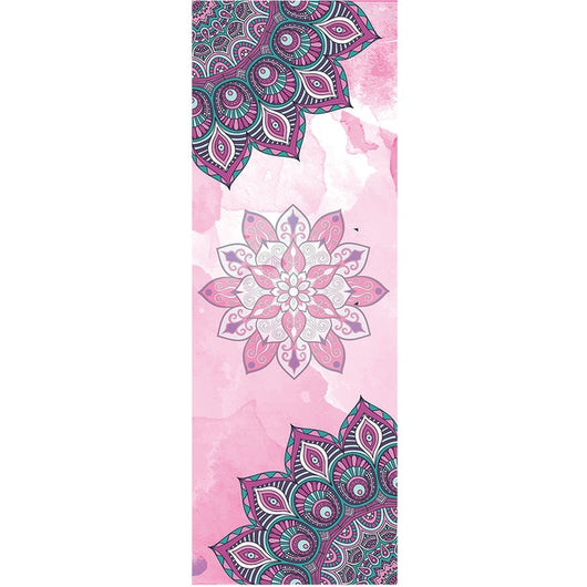 Fitness Yoga Mat Microfiber Print Pattern Foldable Portable Pilates Yoga Towel Soft Anti-slip Indoor Outdoor Sports Mat