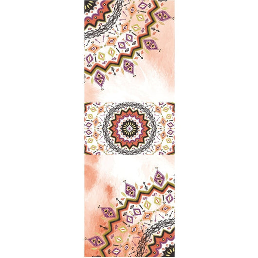 Fitness Yoga Mat Microfiber Print Pattern Foldable Portable Pilates Yoga Towel Soft Anti-slip Indoor Outdoor Sports Mat