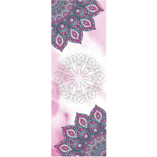 Fitness Yoga Mat Microfiber Print Pattern Foldable Portable Pilates Yoga Towel Soft Anti-slip Indoor Outdoor Sports Mat