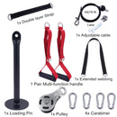 DIY Pulley Cable Machine System with Multifunctional Handle Tricep Pulldown Attachment Fitness Equipment for Home Gym Workout