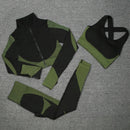Seamless Women Yoga Sets Female Sport Gym Suits Wear Running Clothes Women Fitness Sport Gym Set Women Long Sleeve Yoga Clothing