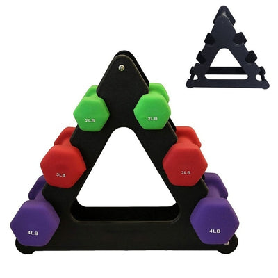 Dumbbell Bracket Triangle Leaves Tree Rack Stand Weight Lifting Dumbbell Holder Gym Fitness Home Exercise Equipment  Accessories