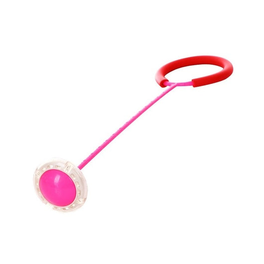 Children Fitness Glowing Toys Jumping Ring Flash Fitness Dancing Ball One-Legged Jumping Ball Bouncy Ball Children Rope Skipping