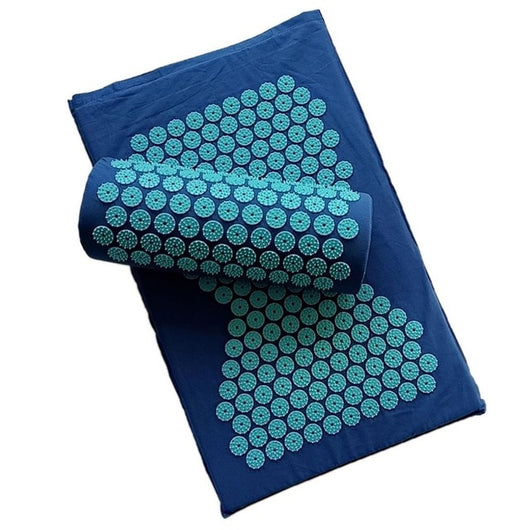 Massager Cushion Mat Yoga Mat Acupressure Relieve Back Relieve Body Pain Spike Mat Acupuncture Massage Mat with Pillow