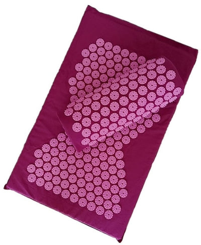 Massager Cushion Mat Yoga Mat Acupressure Relieve Back Relieve Body Pain Spike Mat Acupuncture Massage Mat with Pillow