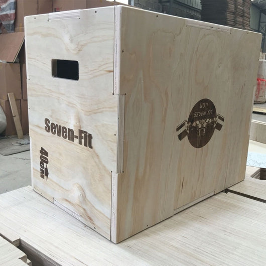 Wood Plyo Box - 16/14/12 - 3 in 1 Plyometric Box, Plyometric Jump Box, Plyometric Jump Boxes Flatpack